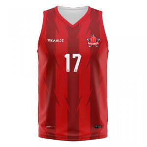 Kanije Tek Üst Basketbol Forma - Kırmızı - B011